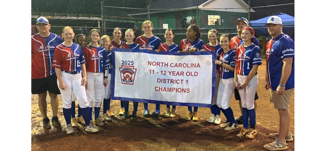 2025 District 1 10-12 Softball Champions!
