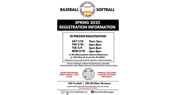 Spring 2025 Registration Information